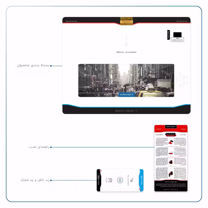 برچسب پوششی ماهوت مدل New York City مناسب برای تبلت اپل iPad Air 2 2014 A1567