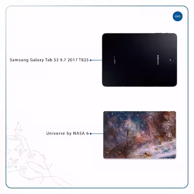 برچسب پوششی ماهوت مدل Universe-by-NASA-6 مناسب برای تبلت سامسونگ Galaxy Tab S3 9.7 2017 T825