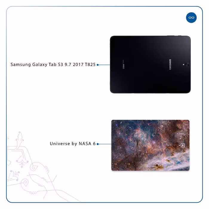 برچسب پوششی ماهوت مدل Universe-by-NASA-6 مناسب برای تبلت سامسونگ Galaxy Tab S3 9.7 2017 T825