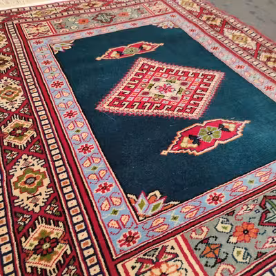 فرش دستبافت یک متری طرح لوزی کد AA280