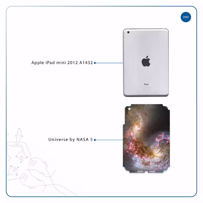 برچسب پوششی ماهوت مدل Universe-by-NASA-5 مناسب برای تبلت اپل iPad mini 2012 A1432