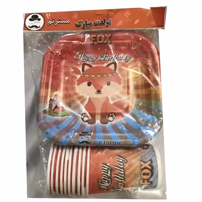 مجموعه 30 عددی تم تولد مستر تم طرح روباه کد 6
