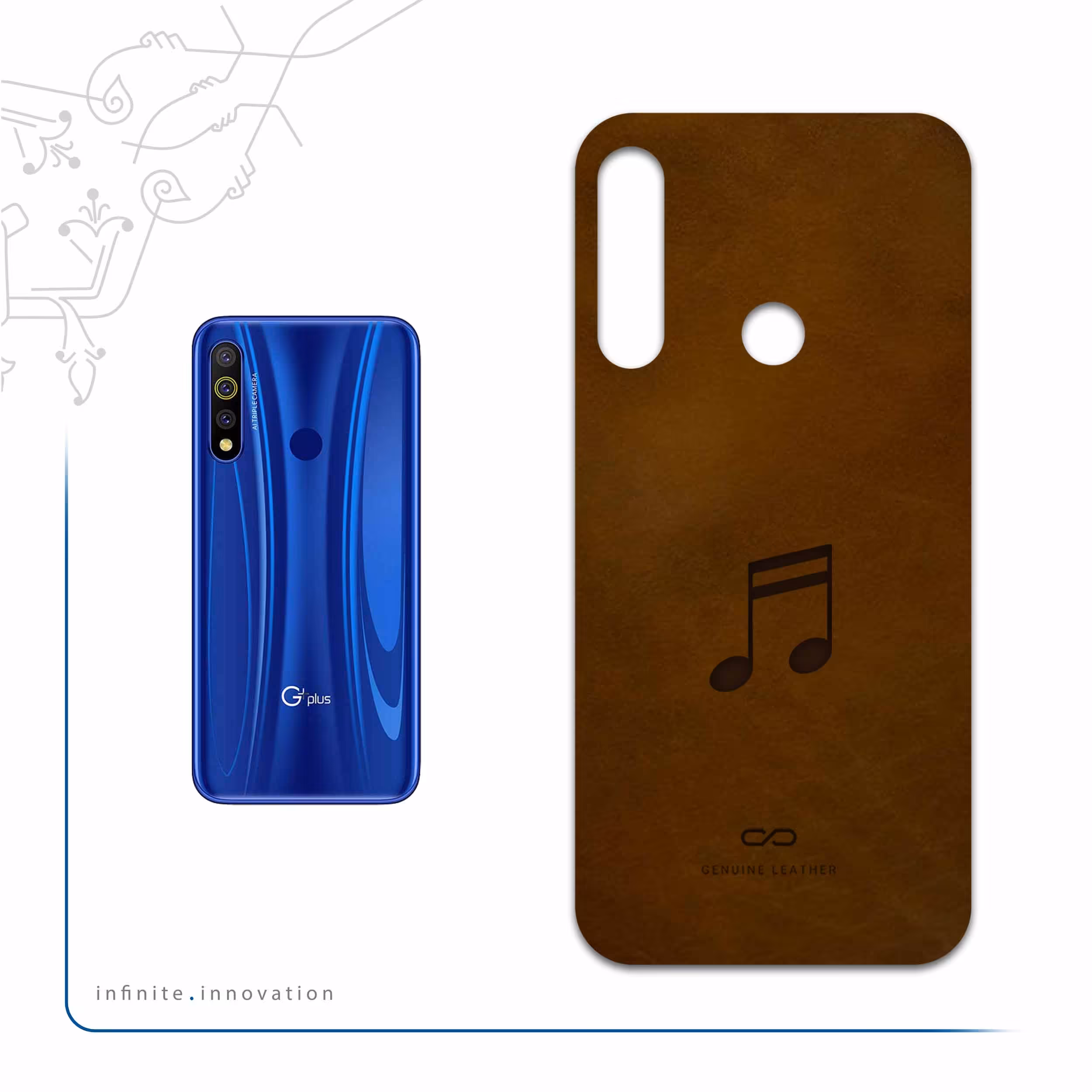 برچسب پوششی ماهوت مدل BFL-CHG2 مناسب برای گوشی موبایل جی پلاس P10 Plus