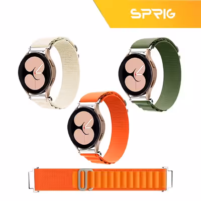 بند اسپریگ مدل Loop Alpine مناسب برای ساعت هوشمند سامسونگ Galaxy Watch Active 1 / Active 2 40mm / Active 2 44mm / Watch 3 size 41mm / Galaxy Watch 4 40mm / watch 4 42mm / watch 4 44mm / watch 4 46mm