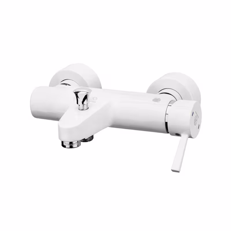 شیر دوش قهرمان مدل ارکیده سفید کروم