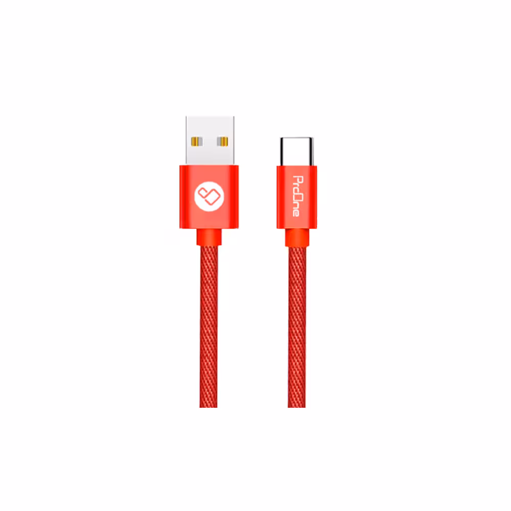کابل تبدیل USB به USB-C پرووان مدل PCC130 طول 20 سانتی متر