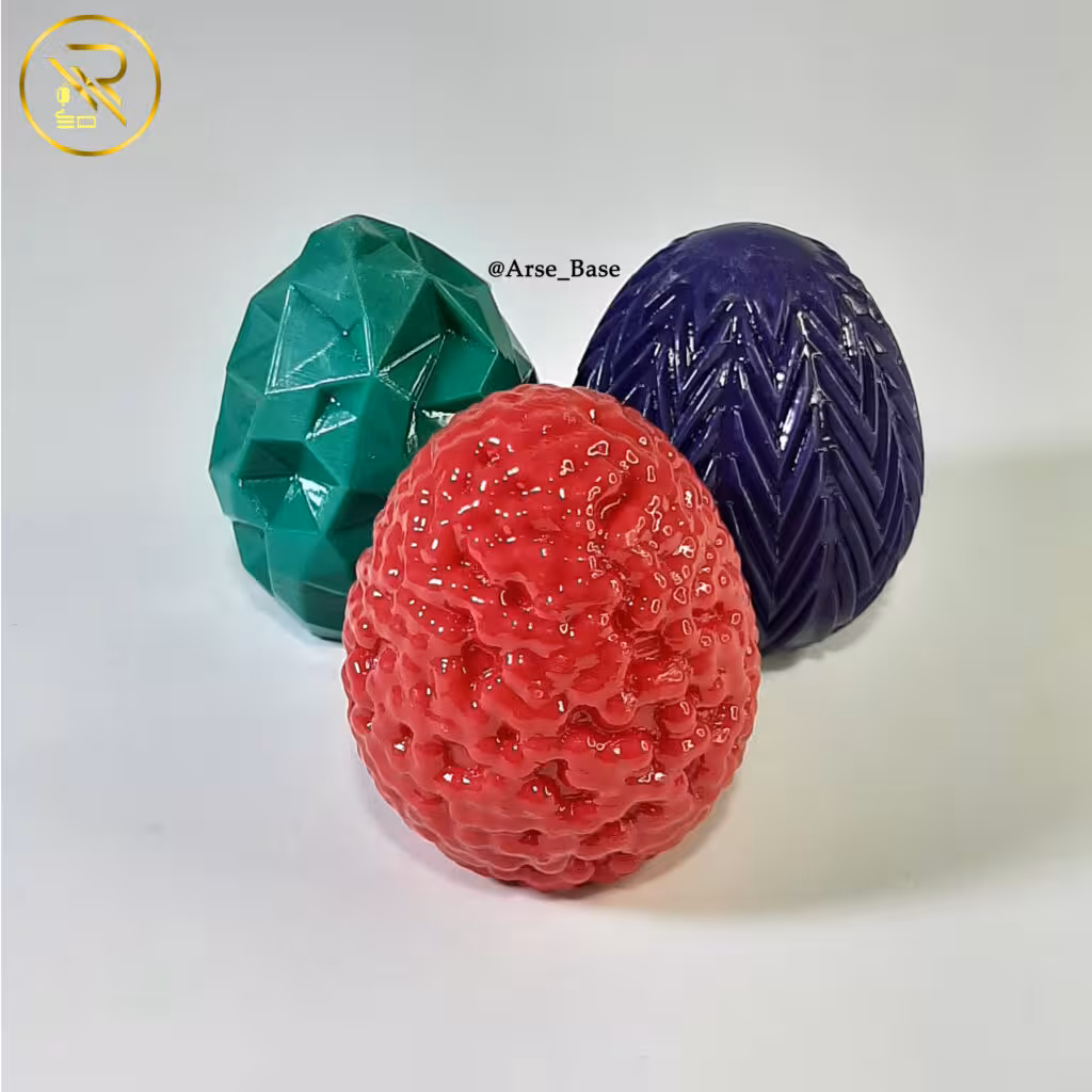 بیس خام قالبسازی طرح تخم مرغ