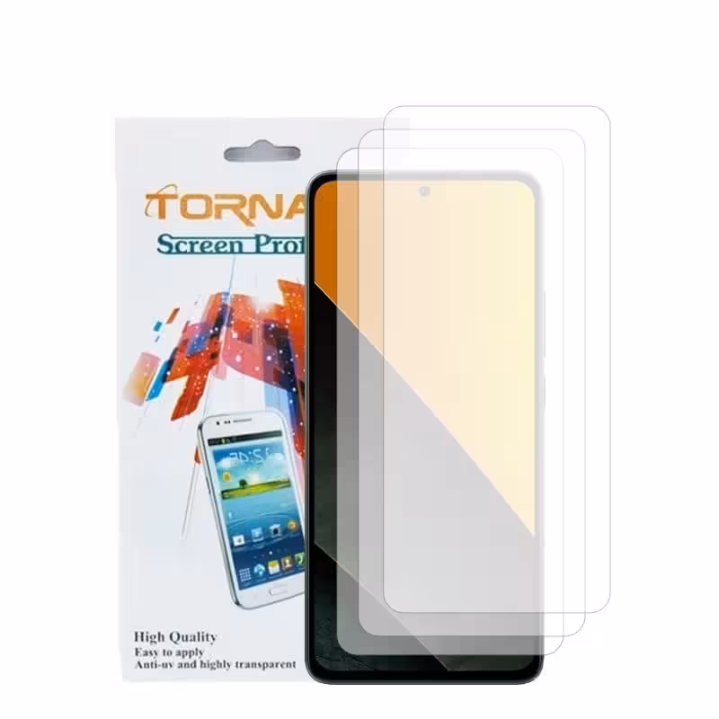 گلس محافظ صفحه نمایش تورنادو مدل نانو گلس مناسب برای موبایل شیائومی Poco M7 Pro 5G بسته 3 عددی