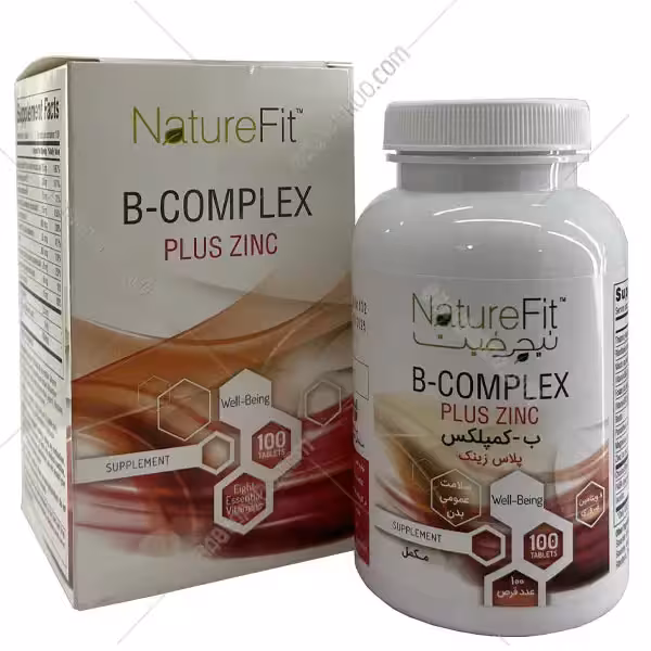 قرص ب کمپلکس پلاس زینک نیچرفیت 100 عدد