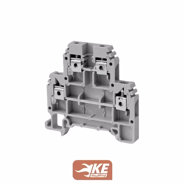 ترمینال ریلی پیچی دوطبقه سایز 2.5/4 رعد مدل DRTP2.5/4