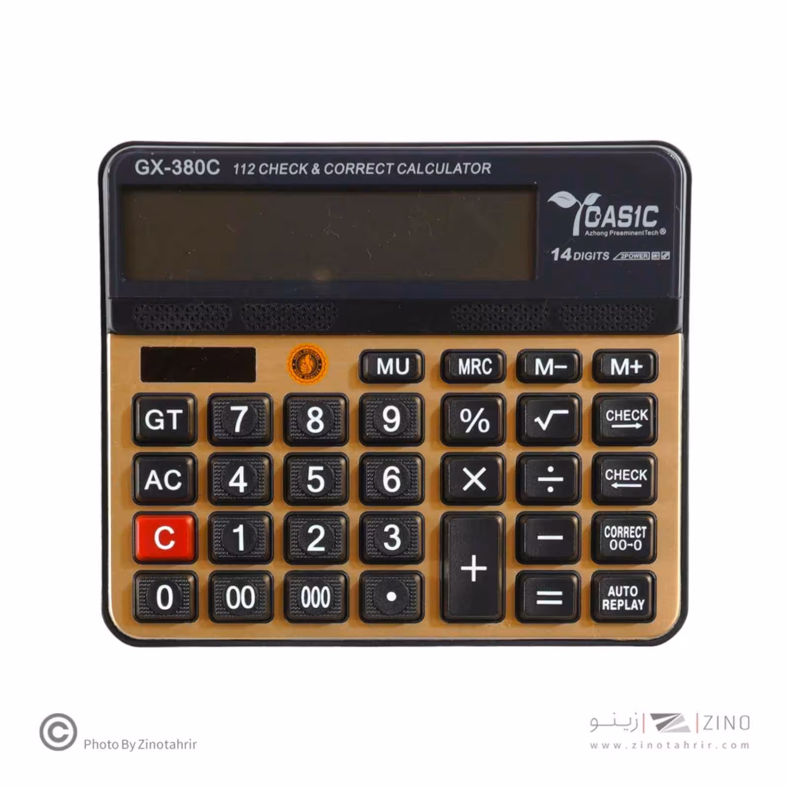 ماشین حساب رومیزی 3صفر14رقم کدGX-380C