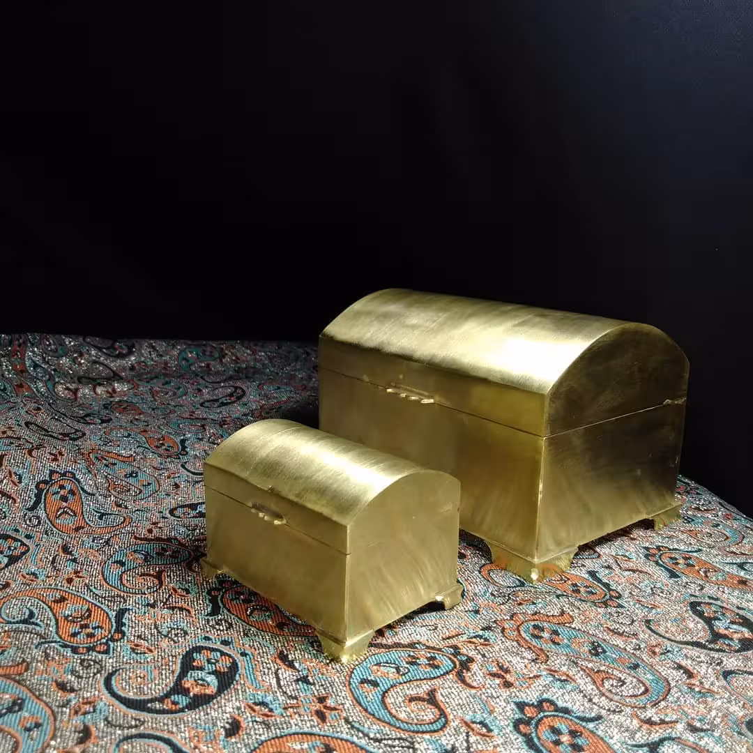 جعبه جواهرات دستساز مسی کد 102169