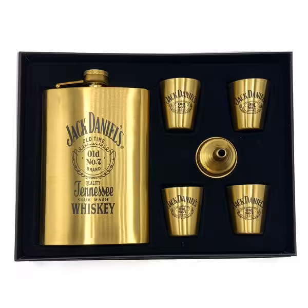 ست قمقمه جیبی چهار شات استیل مدل جک دنیلز کد a530372