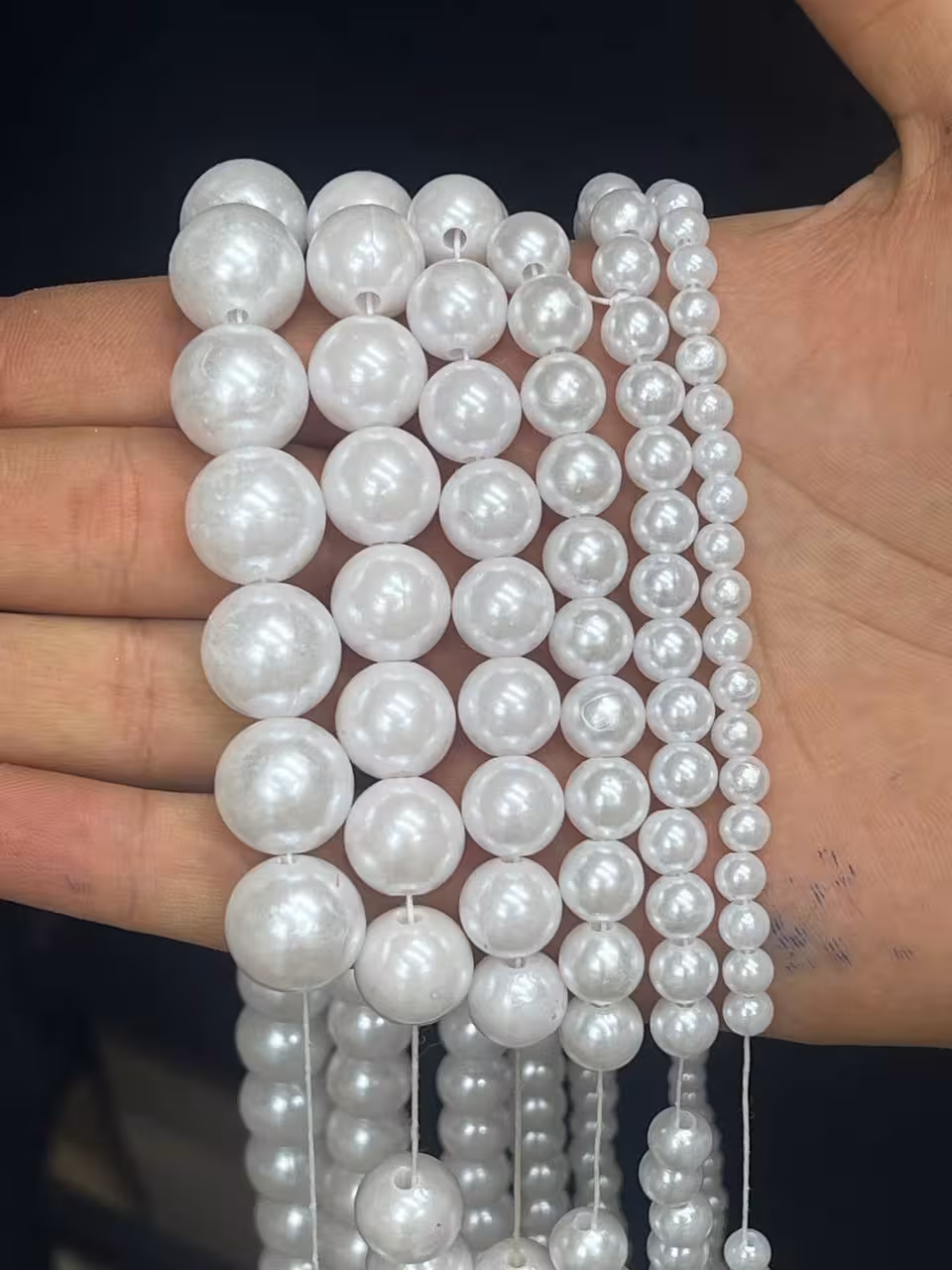 ریسه مروارید قطر1/2 (یک سانت و سه میلی متر)