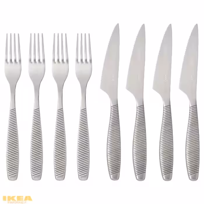 سرویس قاشق و چنگال 8 تایی استیک مدل IKEA 365  | برند ایکیا | ارسال 15 الی 20 روز کاری