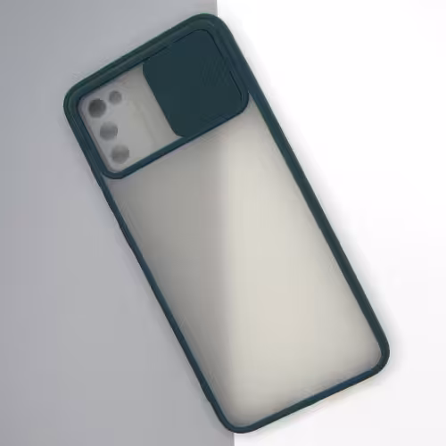 قاب سامسونگ A02s پشت مات محافظ لنز کشویی