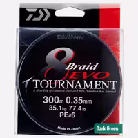 نخ ماهیگیری دایوا تورنومنت Daiwa Tournament 8 Braid EVO 0.35mm