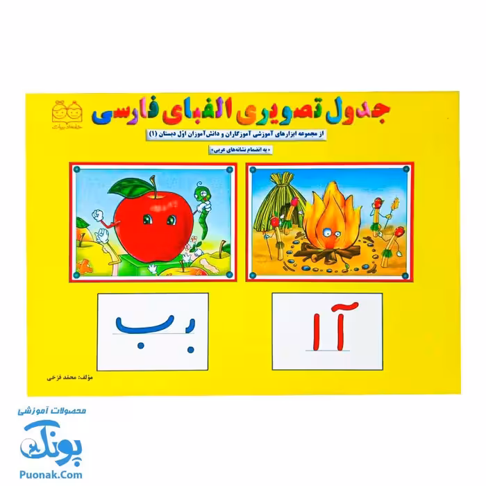 کتاب جدول تصویری الفبای فارسی اول دبستان