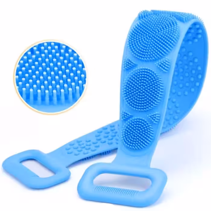 لیف حمام سیلیکونی دسته دار دوطرفه 