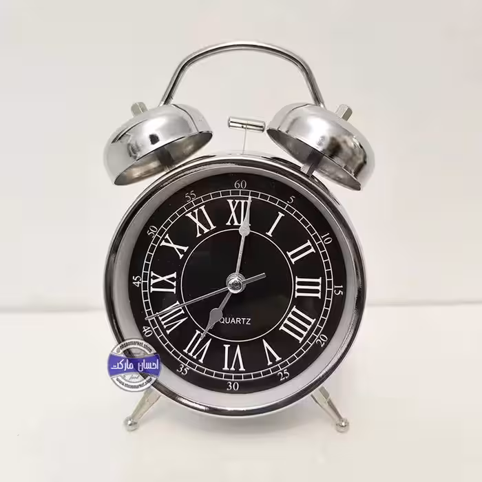 ساعت رومیزی زنگدار استیل یونانی