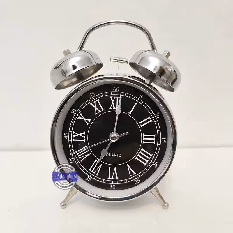 ساعت رومیزی زنگدار استیل یونانی