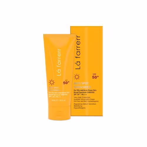 کرم ضدآفتاب پوست مختلط تا چرب(بدون رنگ)لافارر spf50
