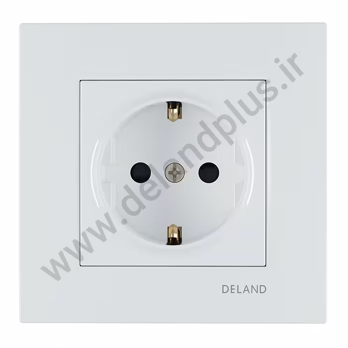 پریز برق ارت دار مدل آسا سفید 98(مکانیزم قاب)