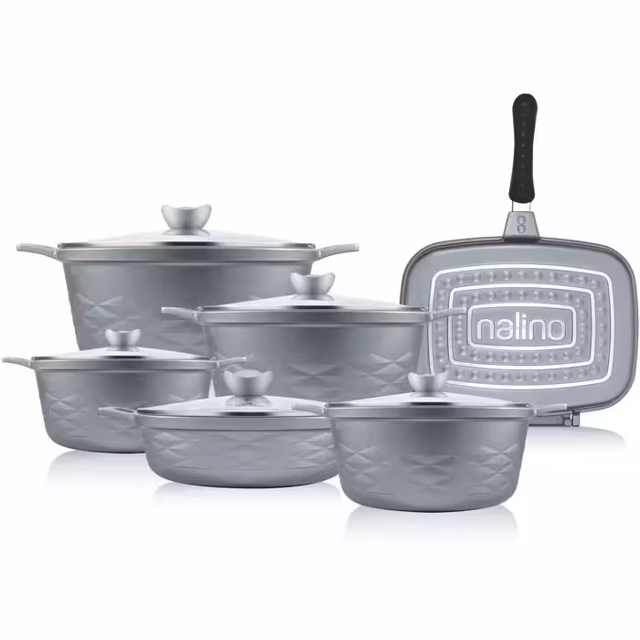 ارسال فوری   امکان خرید حضوری   سرویس قابلمه 12 پارچه گرانیت نالینو مدل Elita Plus