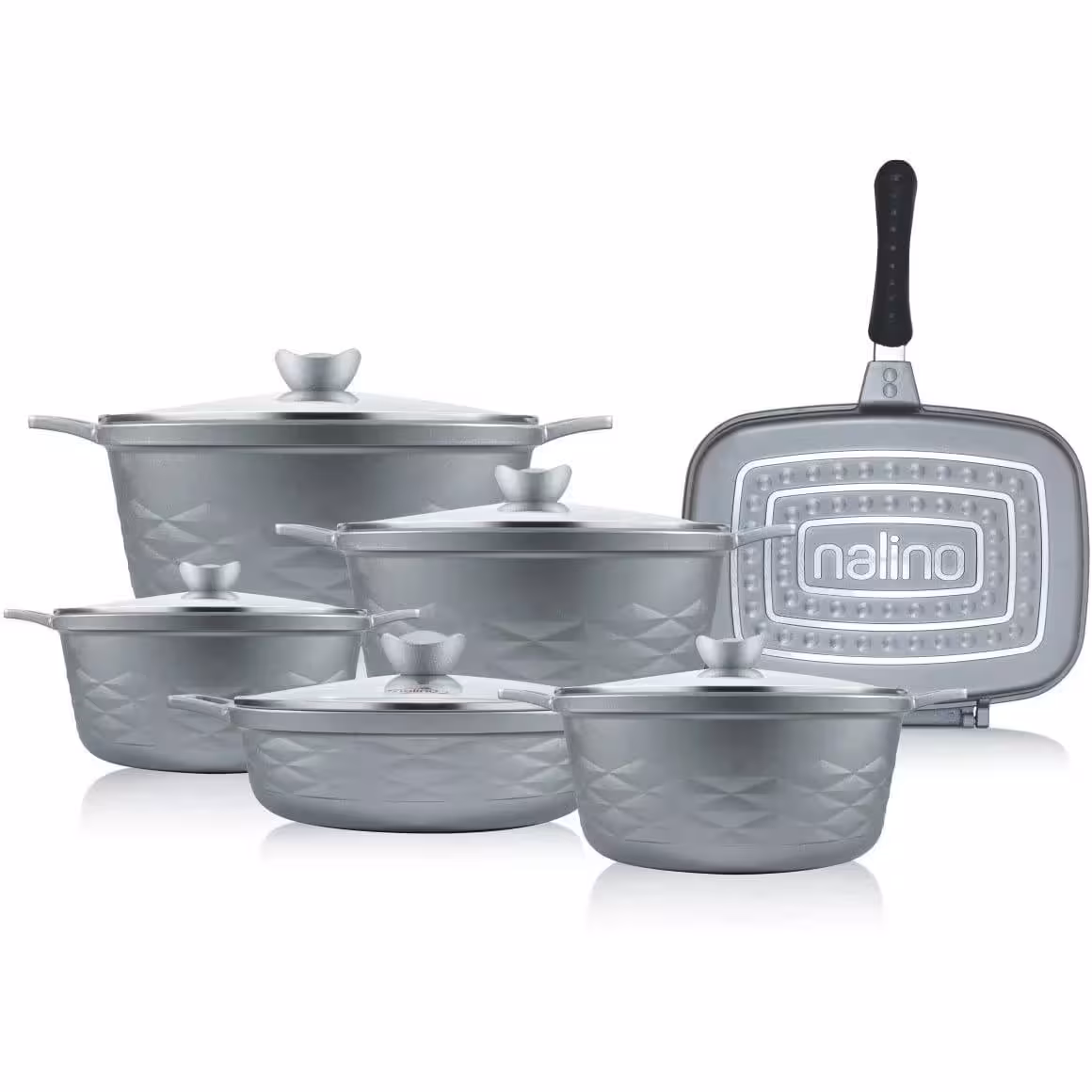 ارسال فوری   امکان خرید حضوری   سرویس قابلمه 12 پارچه گرانیت نالینو مدل Elita Plus