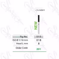 فرز الماسی توربین تراش 8 میل 515 CYLINDER تیزکاوان TEESKAVAN کد 201
