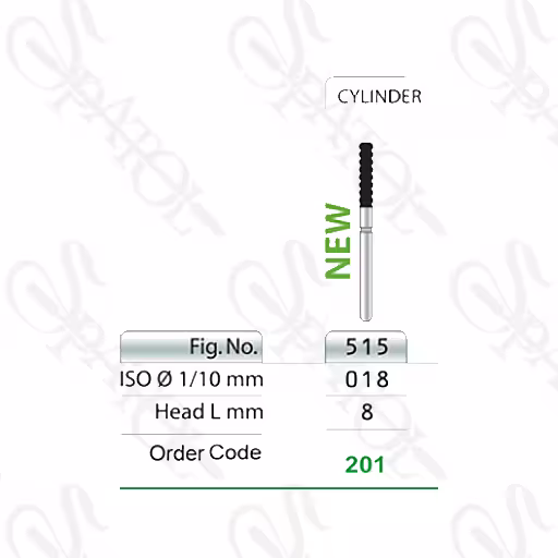 فرز الماسی توربین تراش 8 میل 515 CYLINDER تیزکاوان TEESKAVAN کد 201