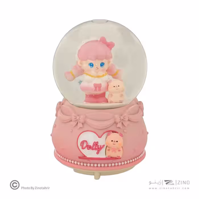 گوی موزیکال چراغ دار طرح عروسک و خرس کد015