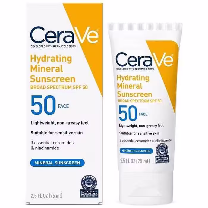کرم ضدآفتاب مینرال سراوی مدل آبرسان حجم 75 میل | SPF 50اصلی
