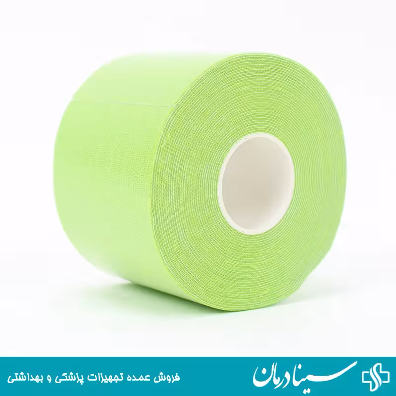 نوار چسب کینزیولوژی KMD چسب ورزشی عضله سبز 5x5