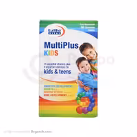 قرص جویدنی مولتی پلاس کیدز یوروویتال 60 عددی