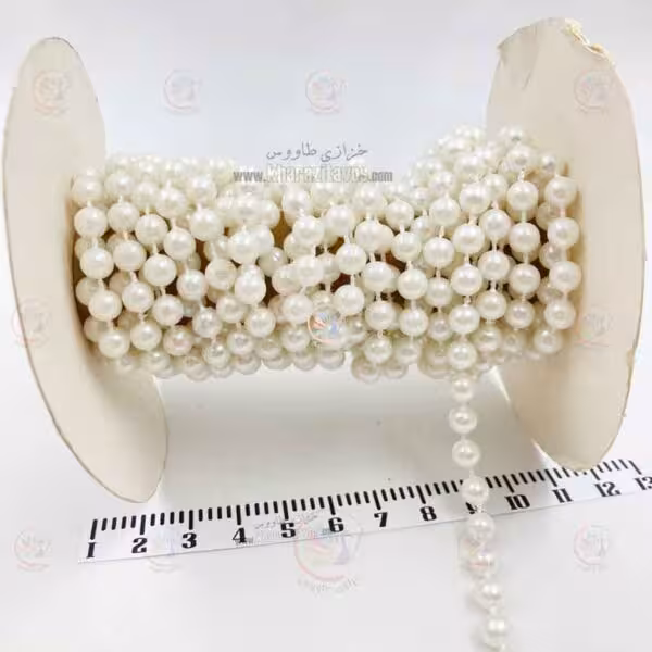 ریسه مروارید بافت شده سایز 6