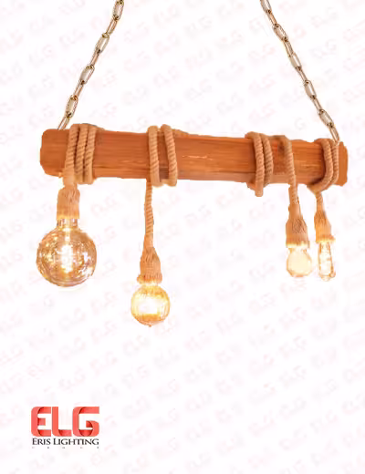 لوستر چوبی کنفی