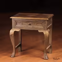 میز چوبی تک کشو