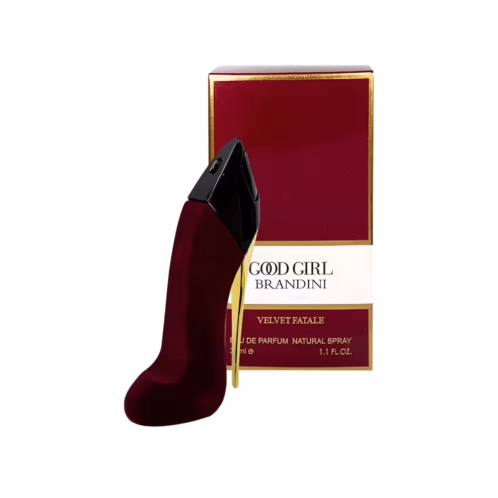 عطر جیبی ادوپرفیوم زنانه گود گرل ولوت فتال برندینی مدل Brandini Good Girl Velvet Fatale Eau de Parfum