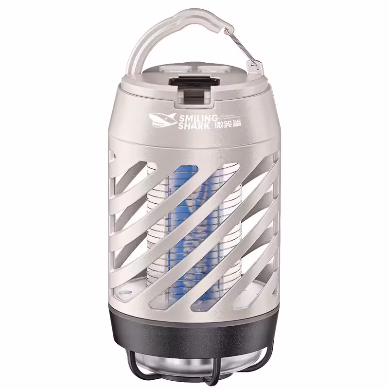 چراغ قوه، لامپ کمپینگ، پاوربانک و پشه‌کش شارژی اسمایلینگ شارک LY-8227A