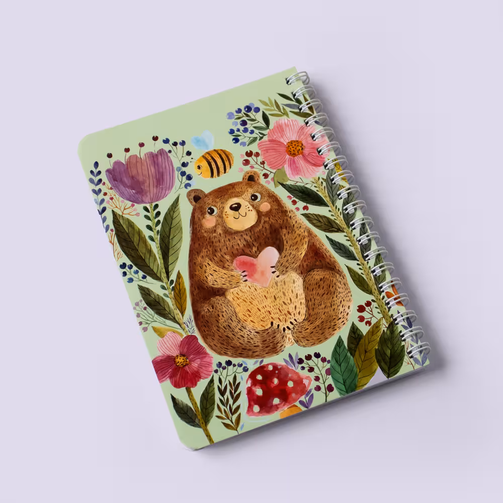 دفترچه یادداشت خطدار خرس کیچ بوک (KITSCH BOOK)