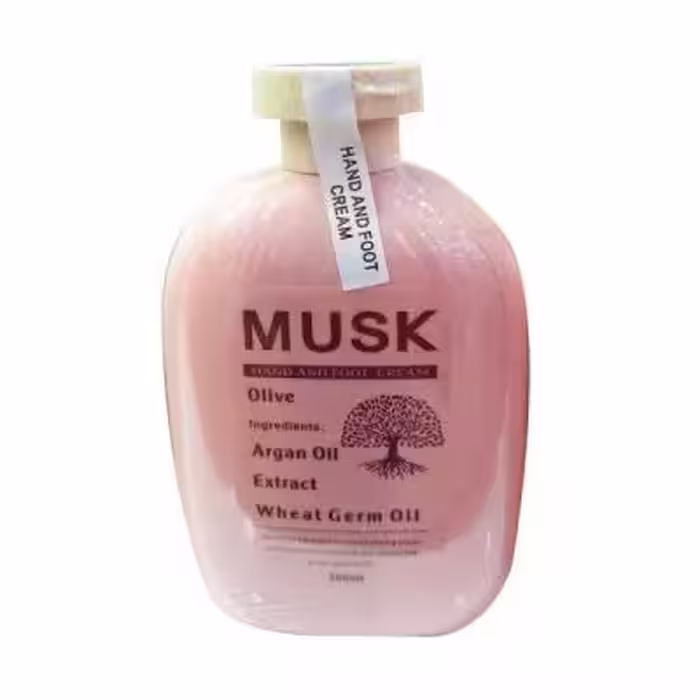 کرم مرطوب کننده دست و پا MUSK عصاره روغن آرگان ARGAN Oil حجم 300 میلی لیتر