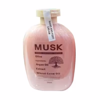 کرم مرطوب کننده دست و پا MUSK عصاره روغن آرگان ARGAN Oil حجم 300 میلی لیتر