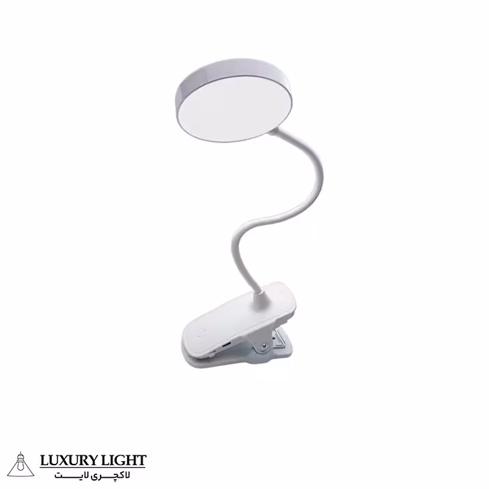 چراغ مطالعه شارژی مدل مولتی 3 حالته گیره ای طرح لمسی کد QG-0003