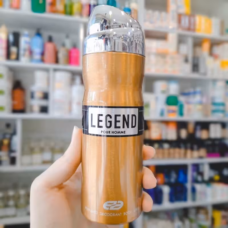 اسپری مردانه خوشبو کننده بدن امپر  رایحه لجند ماندگاری 24 ساعته رایحه خنک مناسب برای لباس و بدن حجم 200 میلی لیتر