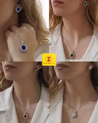 نیمست نگینی زنانه طرح طلا