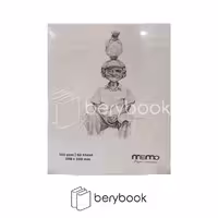 دفترچه طراحی ممو لگال 50 برگ مدل دختر گربه بغل سایز 20*30