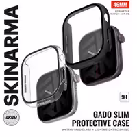 گارد و گلس محافظ اپل واچ سری10 SKINARMA GADO Apple Watch Case 46mm