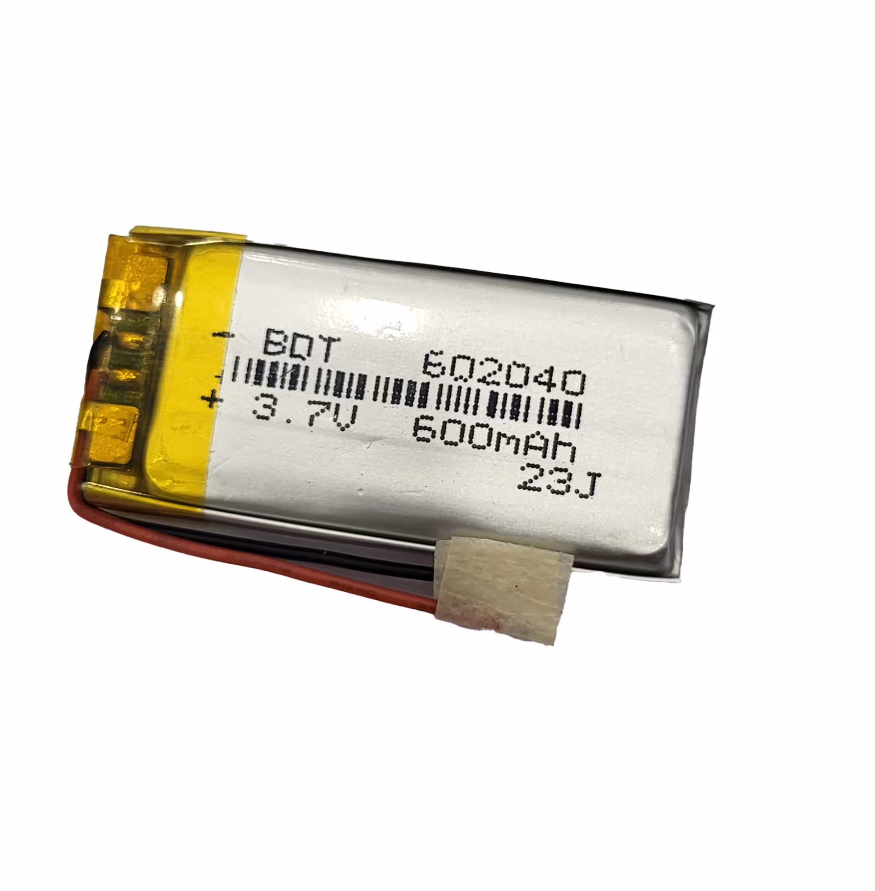 باتری لیتیوم پلیمر 3.7 ولت 200 میلی آمپر 601525