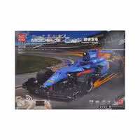 لگو ماشین مسابقه آبی 1065 قطعه کد NO.18024B